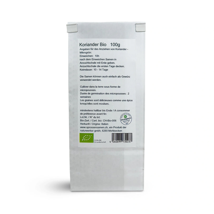 Graines de coriandre bio 100 g