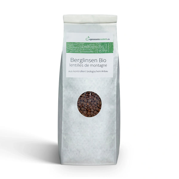 Graines germées de lentilles de montagne biologiques 500 g