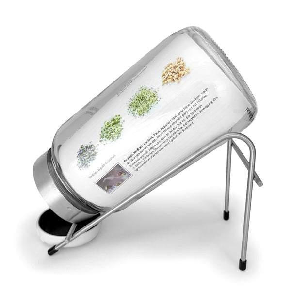 Germoir Biosprosser 3100 ml en verre avec support