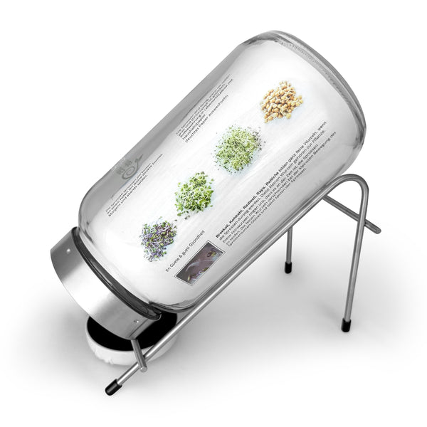 Germoir Biosprosser 3100 ml en verre avec support