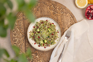 Rezept Strahlkraft Quinoa Salat mit Rosenklee Sprossen