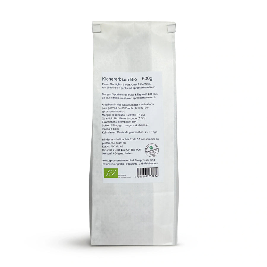 Germes de pois chiches biologiques 500 g
