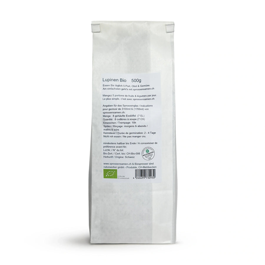 Süsslupinen Bio Sprossensamen 500g