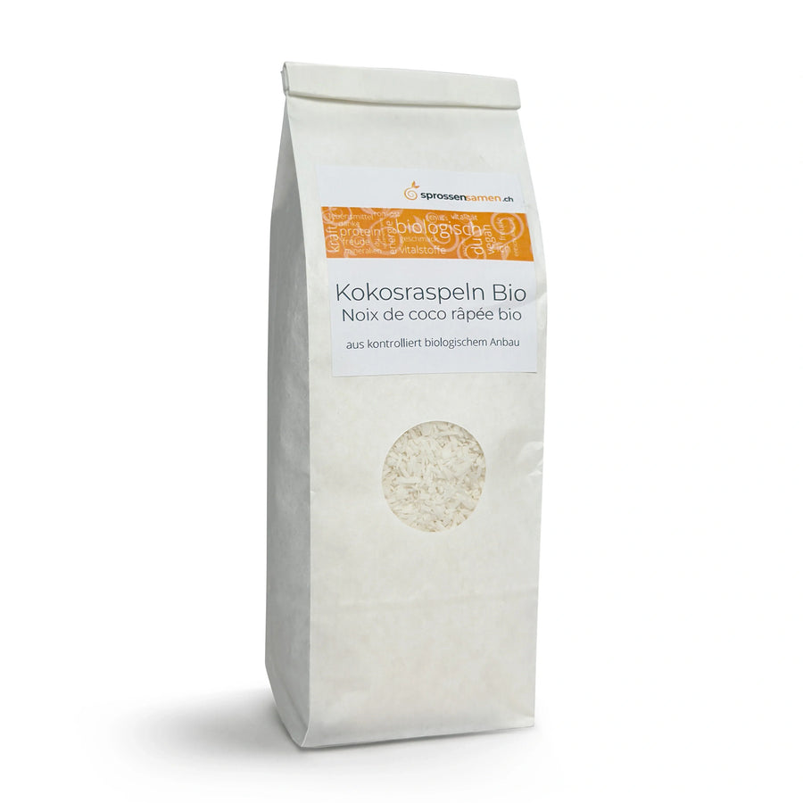 Flocons de noix de coco crus biologiques, 300 g