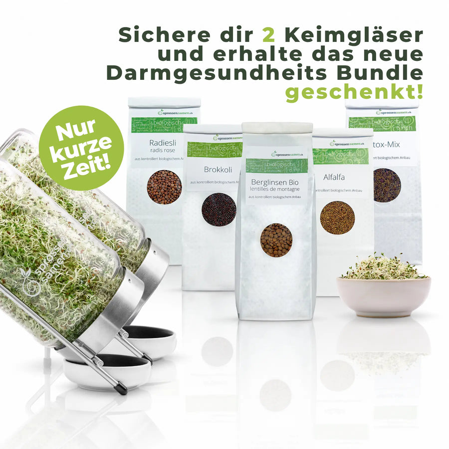 Darmgesundheit-Bundle: 5 Bio-Sprossensamen