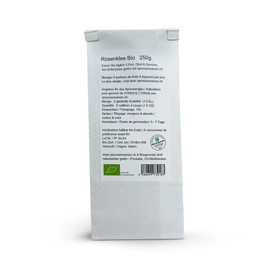 Germes de trèfle rose bio 250 g